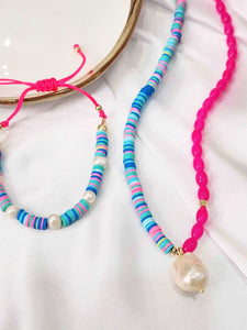 Rainbow Pearl Necklace