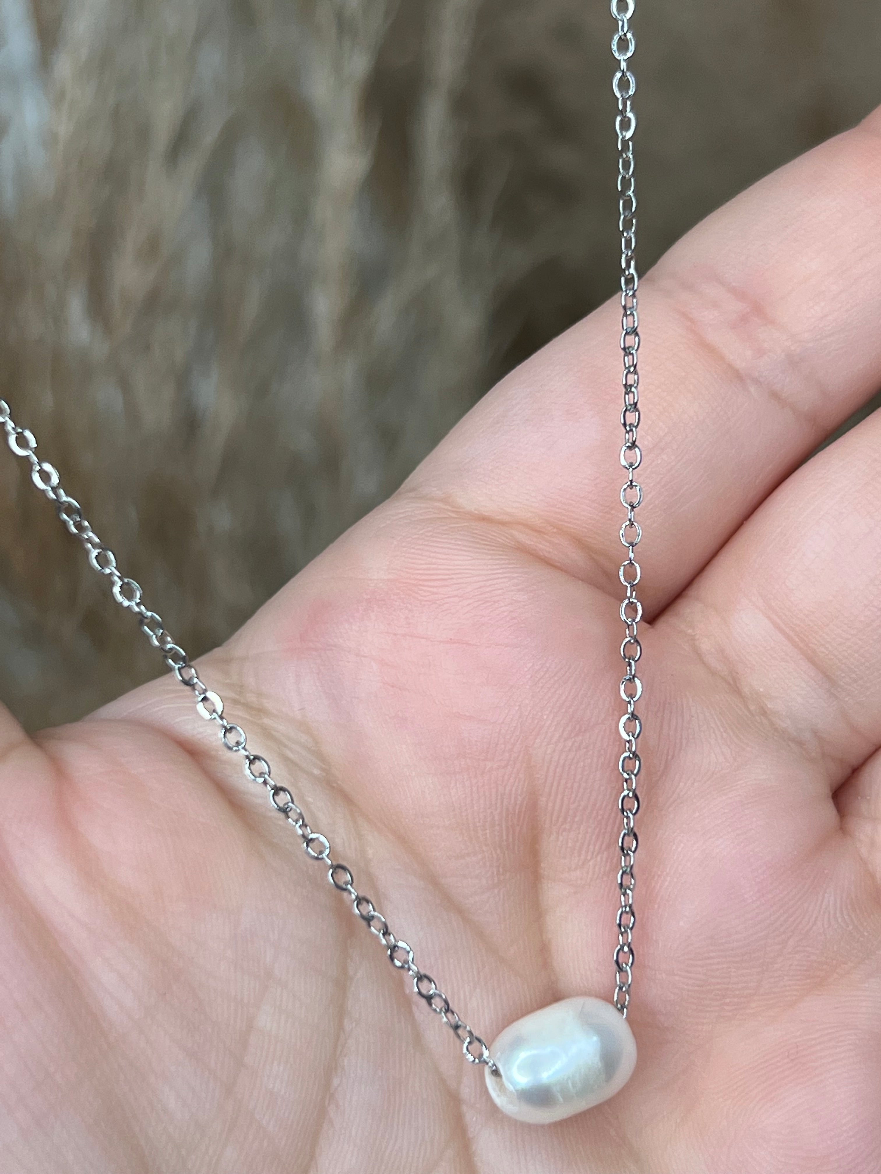 Silver Pearl chain