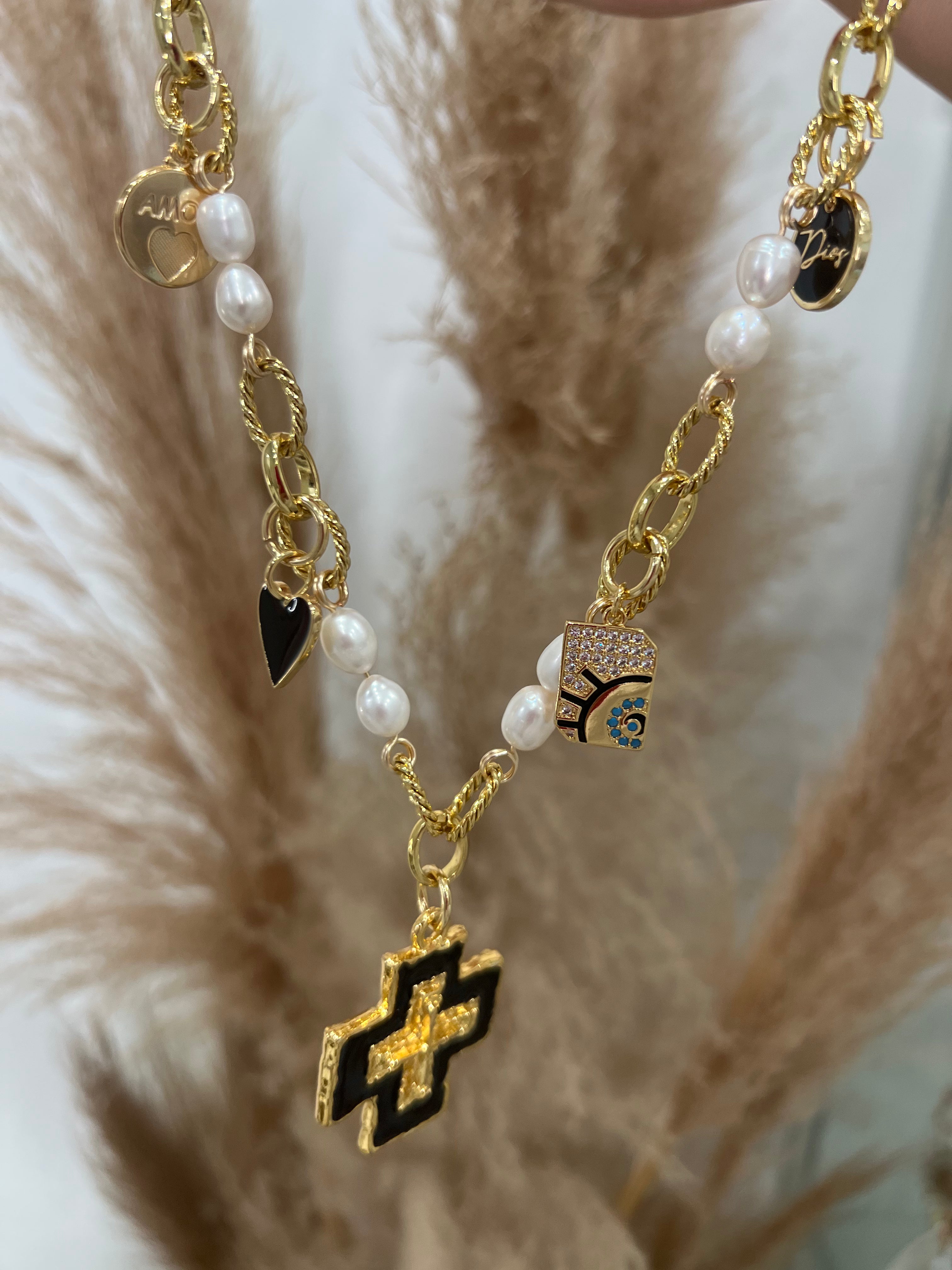 Cross Charm Chain
