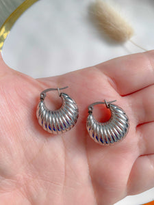 Ava Silver Hoops