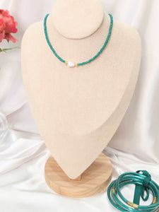 Emerald Pearl Necklace