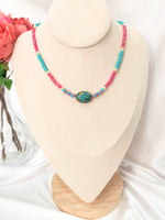 Load image into Gallery viewer, Mosaic Stone Necklace
