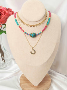 Mosaic Stone Necklace