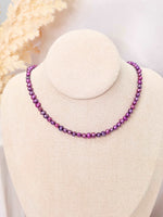 Load image into Gallery viewer, Purple Pearl Necklace
