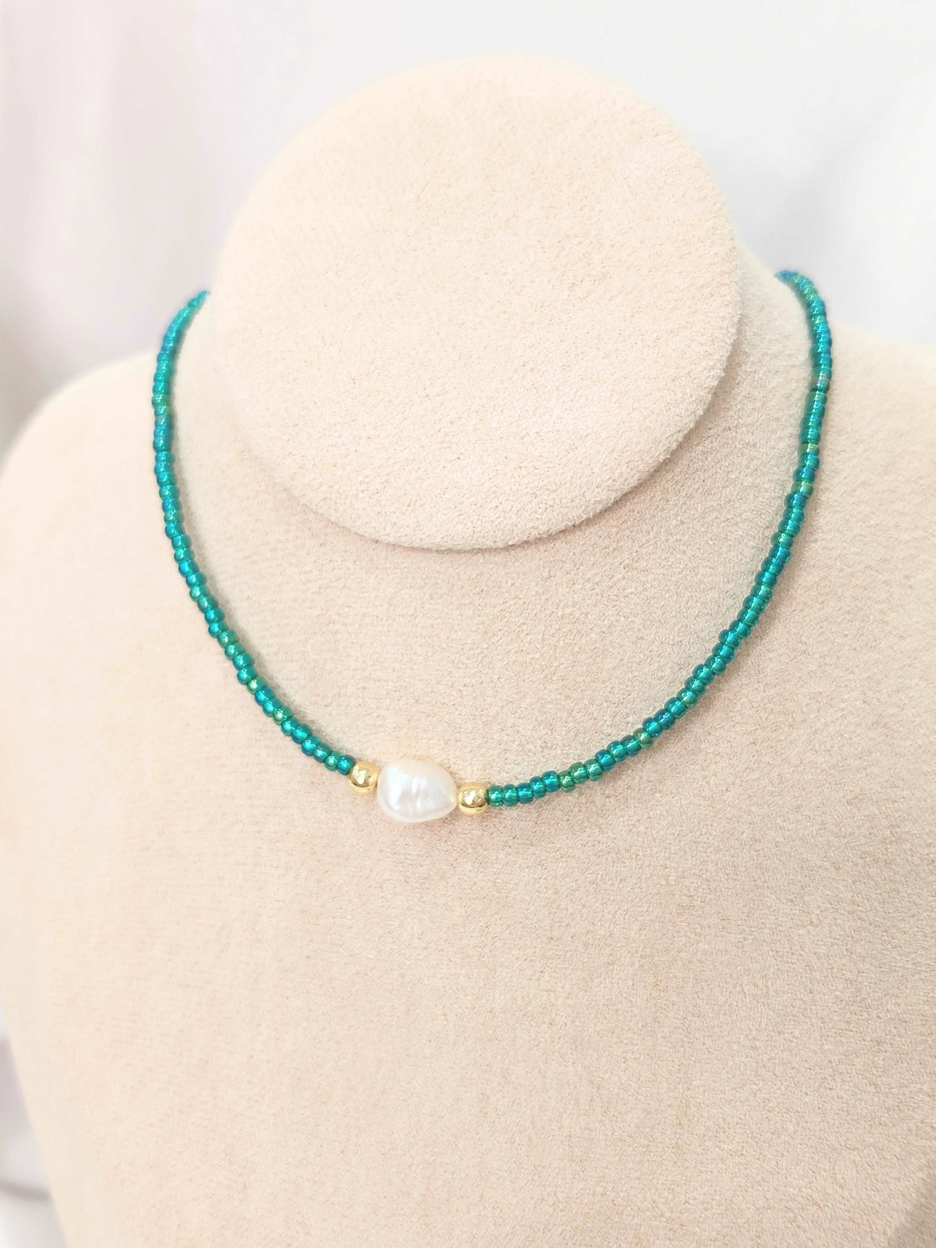 Emerald Pearl Necklace
